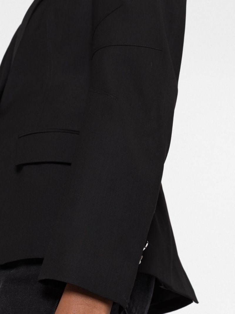 Black Medusa Single-breasted Wool Blazer
