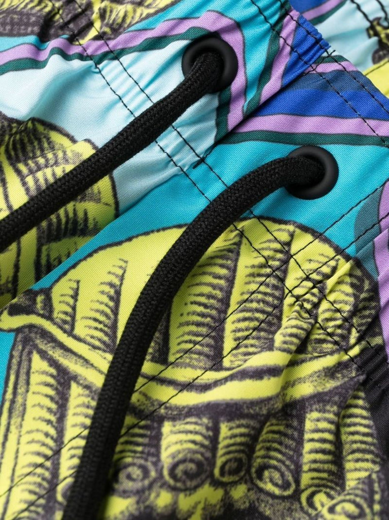 Blue Le Maschere Swim Shorts