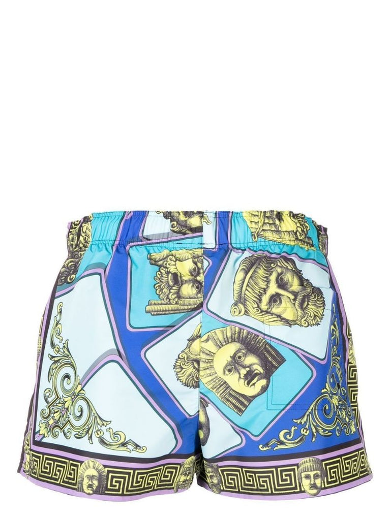 Blue Le Maschere Swim Shorts