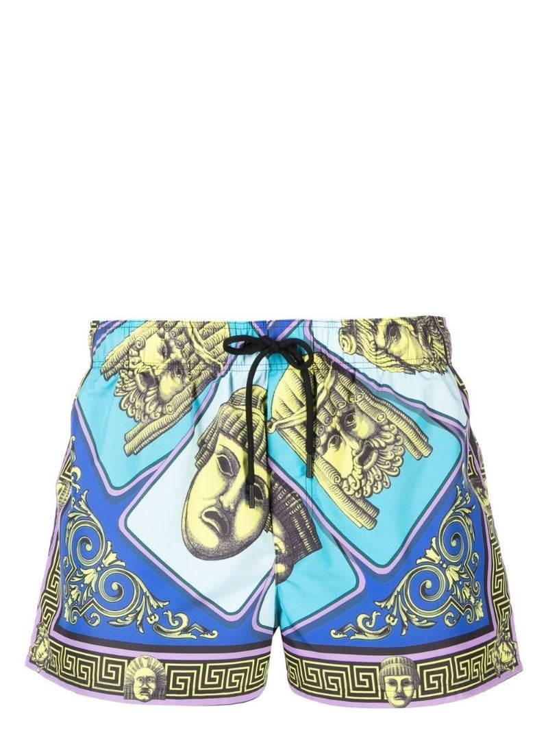 Blue Le Maschere Swim Shorts