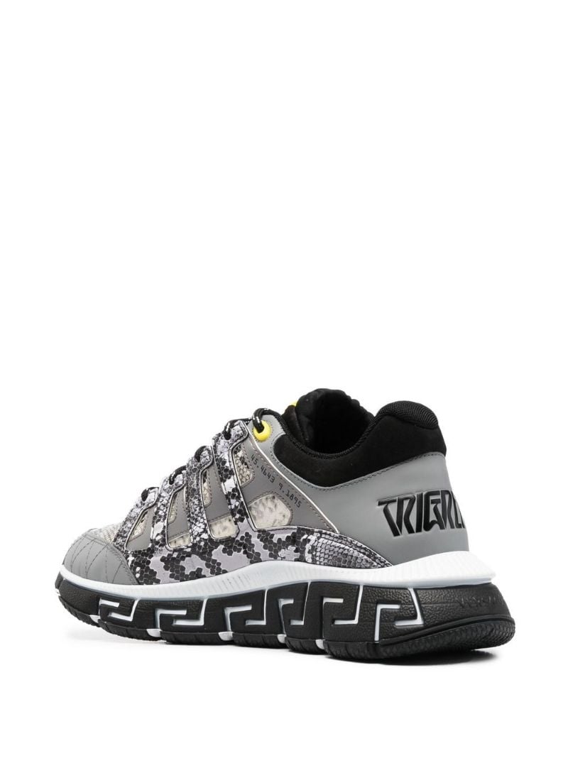 Grey Trigreca Snakeskin Sneakers