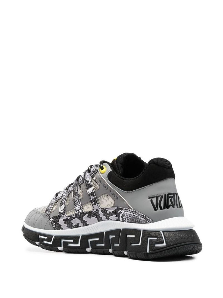 Grey Trigreca Snakeskin Sneakers
