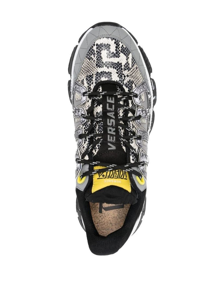 Grey Trigreca Snakeskin Sneakers
