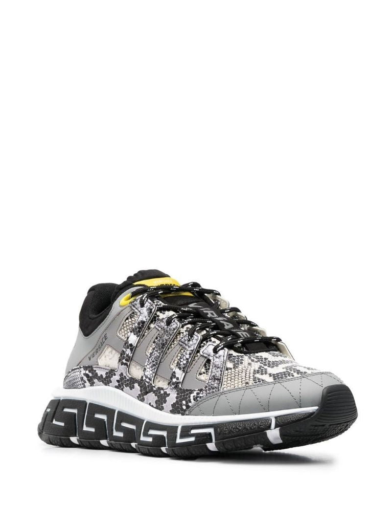 Grey Trigreca Snakeskin Sneakers