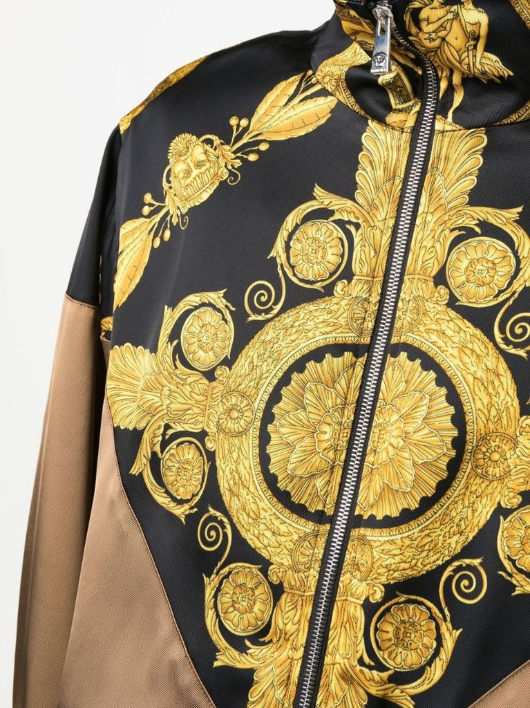 Gold-tone Barocco Print Track Jacket