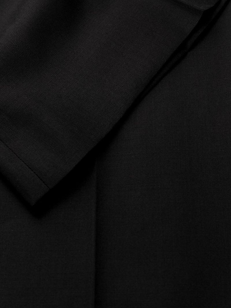Black Medusa Biggie Flared Wool Trousers