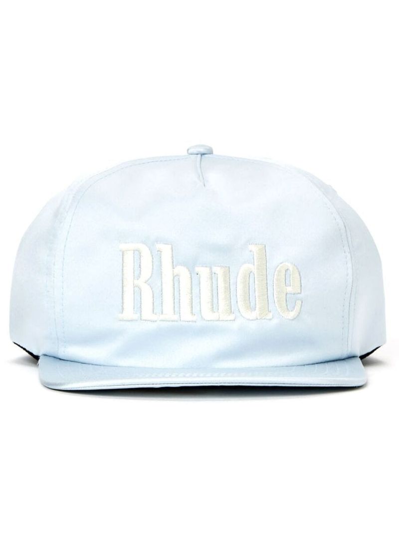 Blue Embroidered Logo Baseball Cap