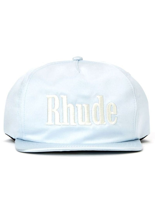 Blue Embroidered Logo Baseball Cap