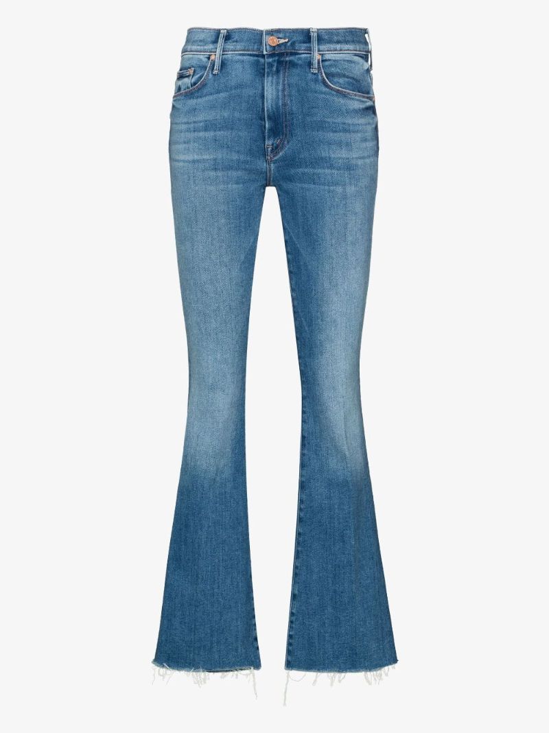 Blue the Weekender Fray Flared Jeans