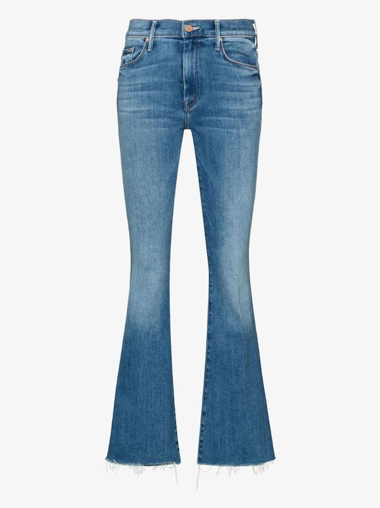 Blue the Weekender Fray Flared Jeans