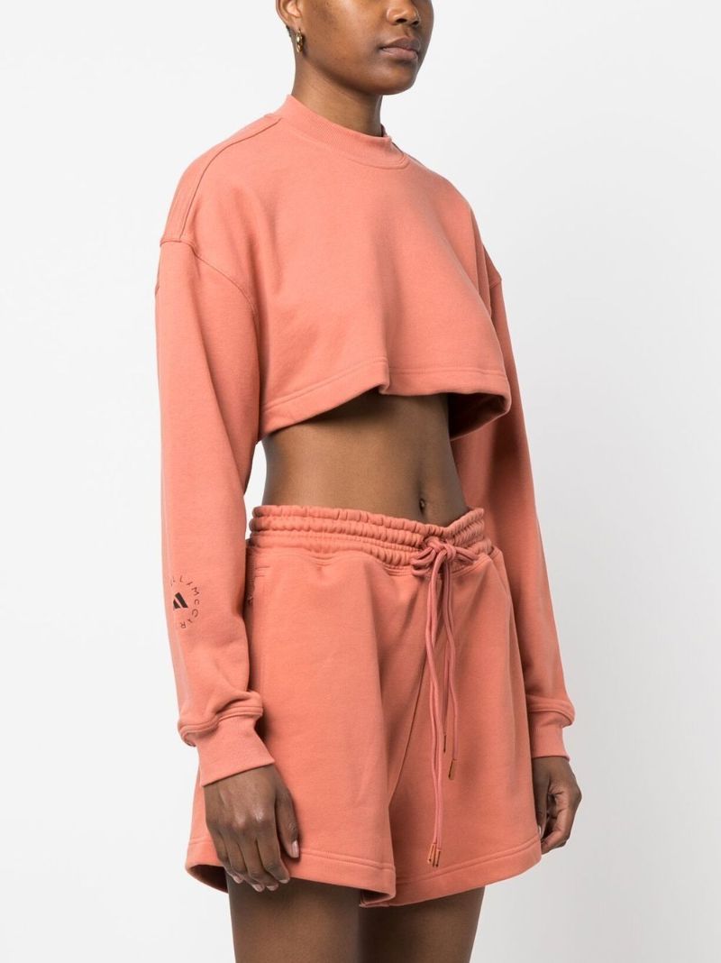 Orange Truecasuals Open Back Crop Top