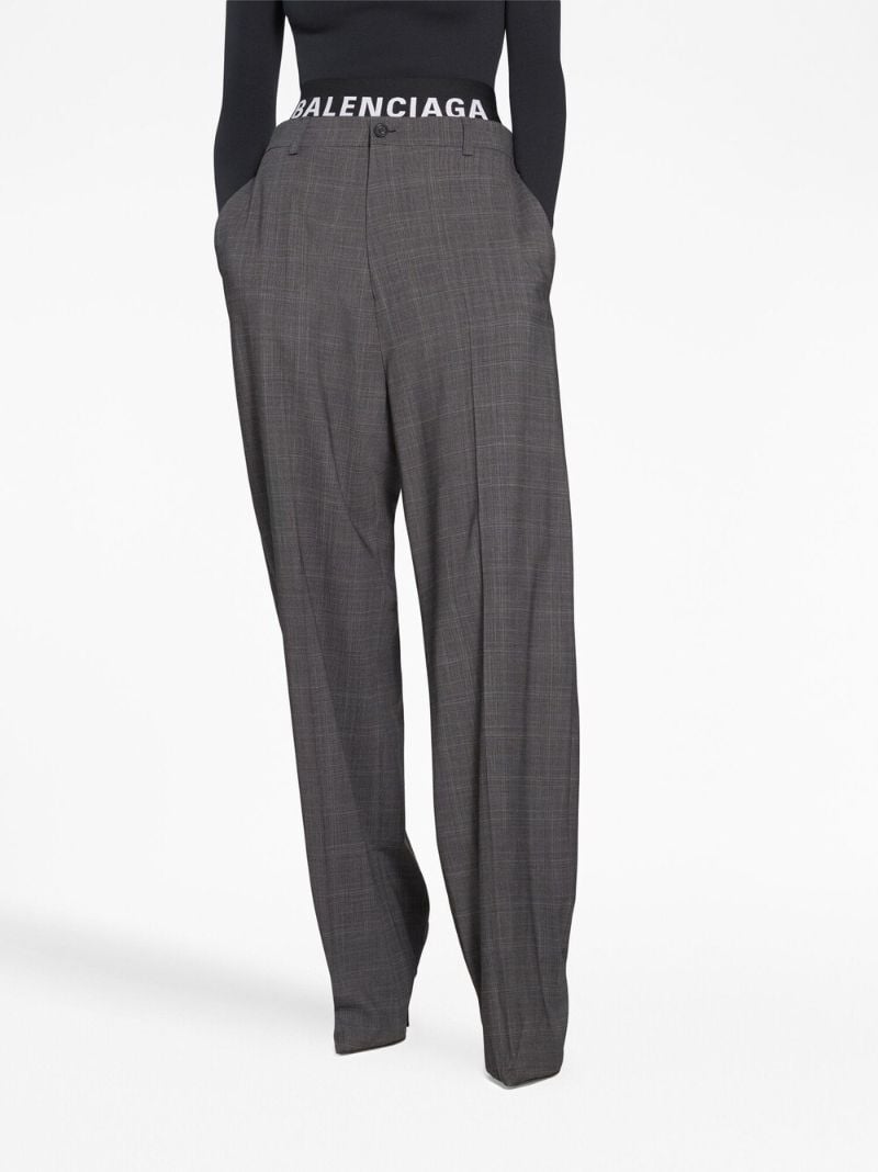 Grey Pantashoes Wide-leg Trousers