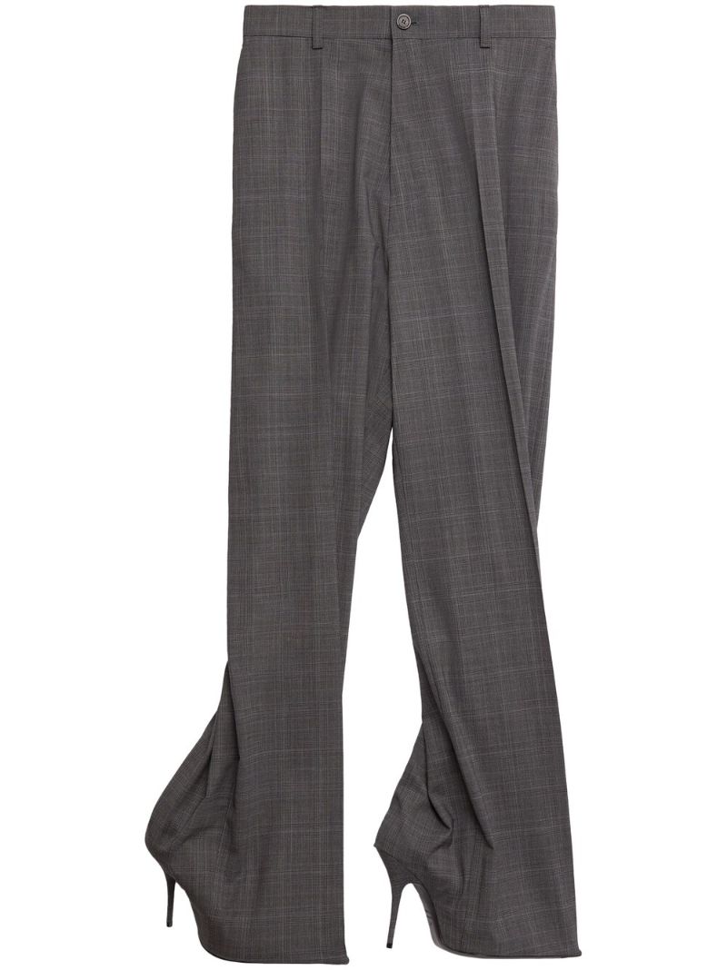 Grey Pantashoes Wide-leg Trousers