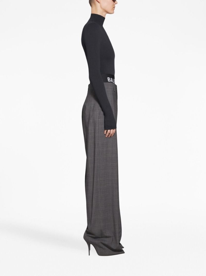 Grey Pantashoes Wide-leg Trousers