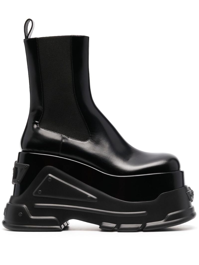 Black Medusa Anthem Platform Boots