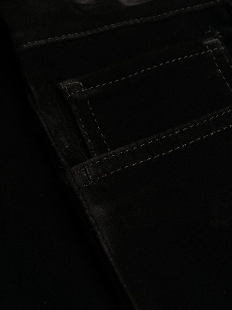 Black Velvet Straight-leg Jeans