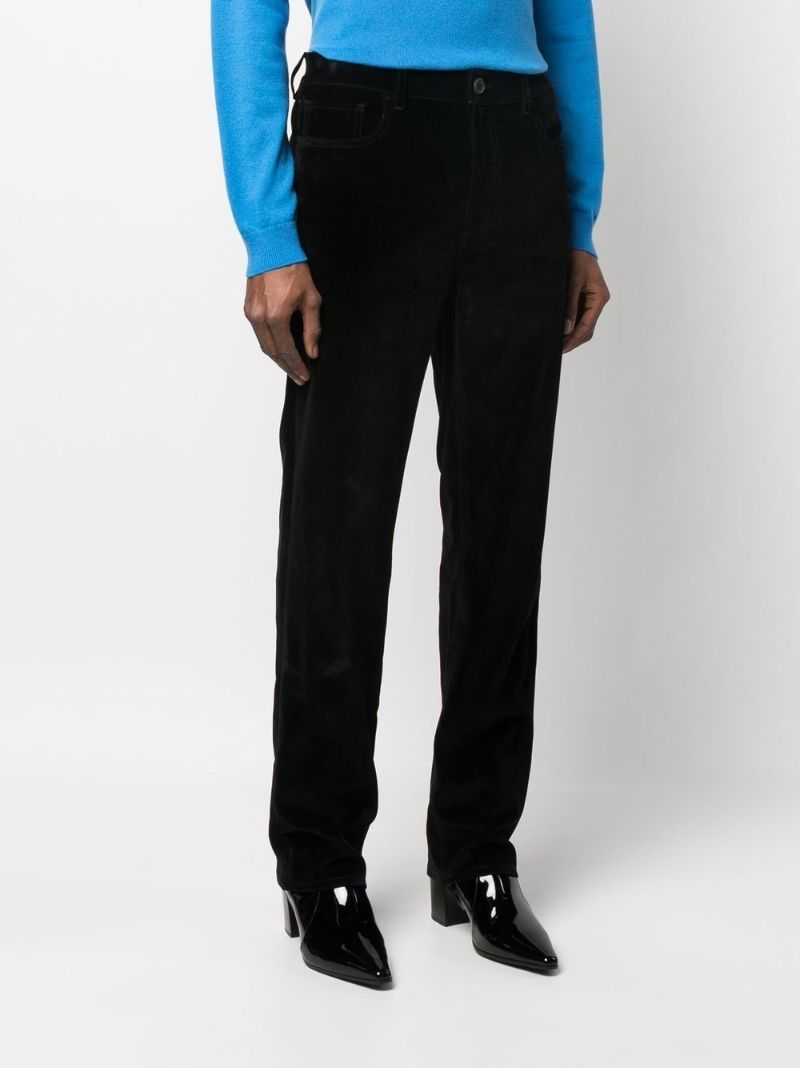Black Velvet Straight-leg Jeans