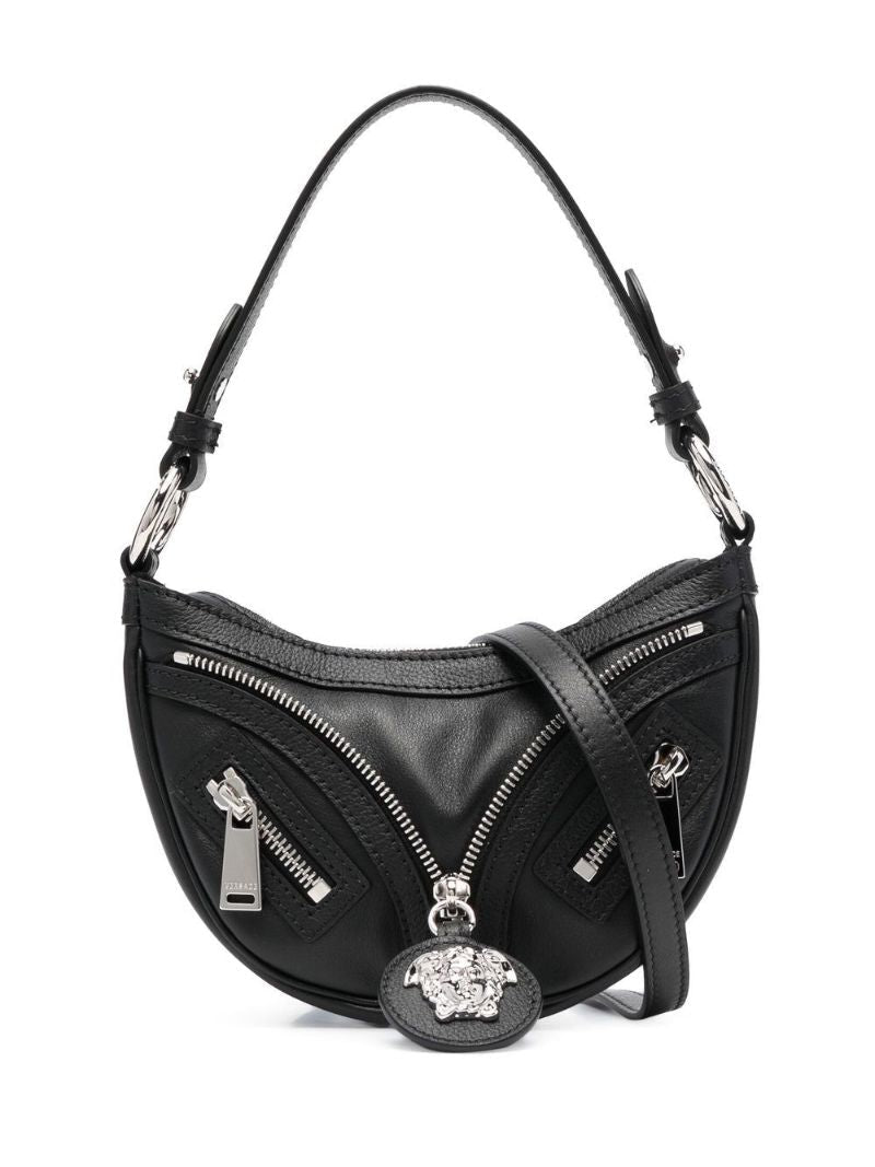 Black Medusa Head Charm Two-way Bag