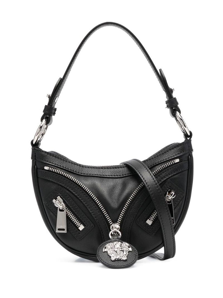 Black Medusa Head Charm Two-way Bag