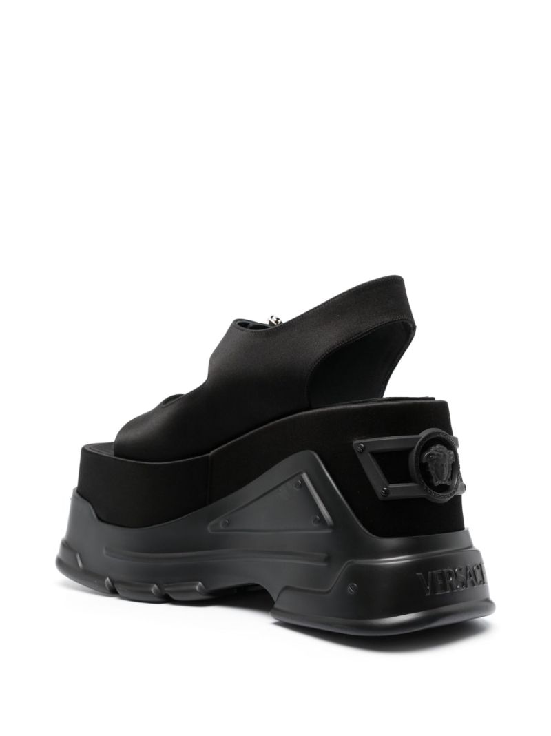 Black Medusa Anthem Platform Sandals