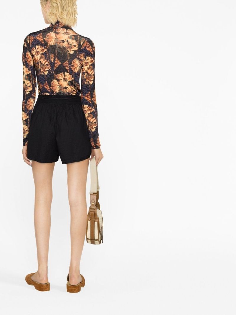 Orange Aurelia Floral Print Top