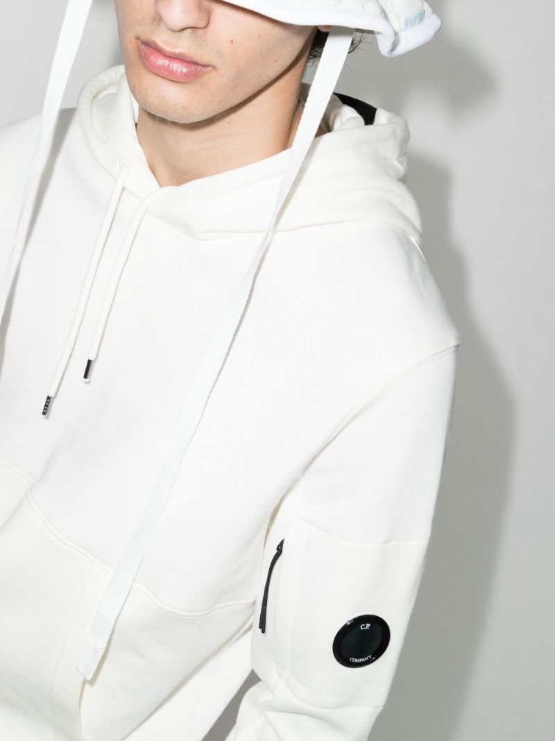 White Lens Cotton Hoodie