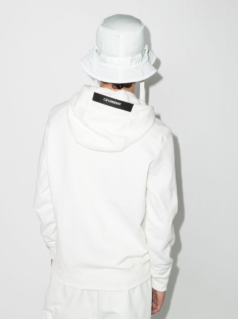 White Lens Cotton Hoodie