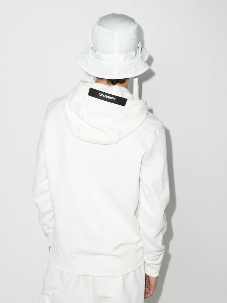 White Lens Cotton Hoodie