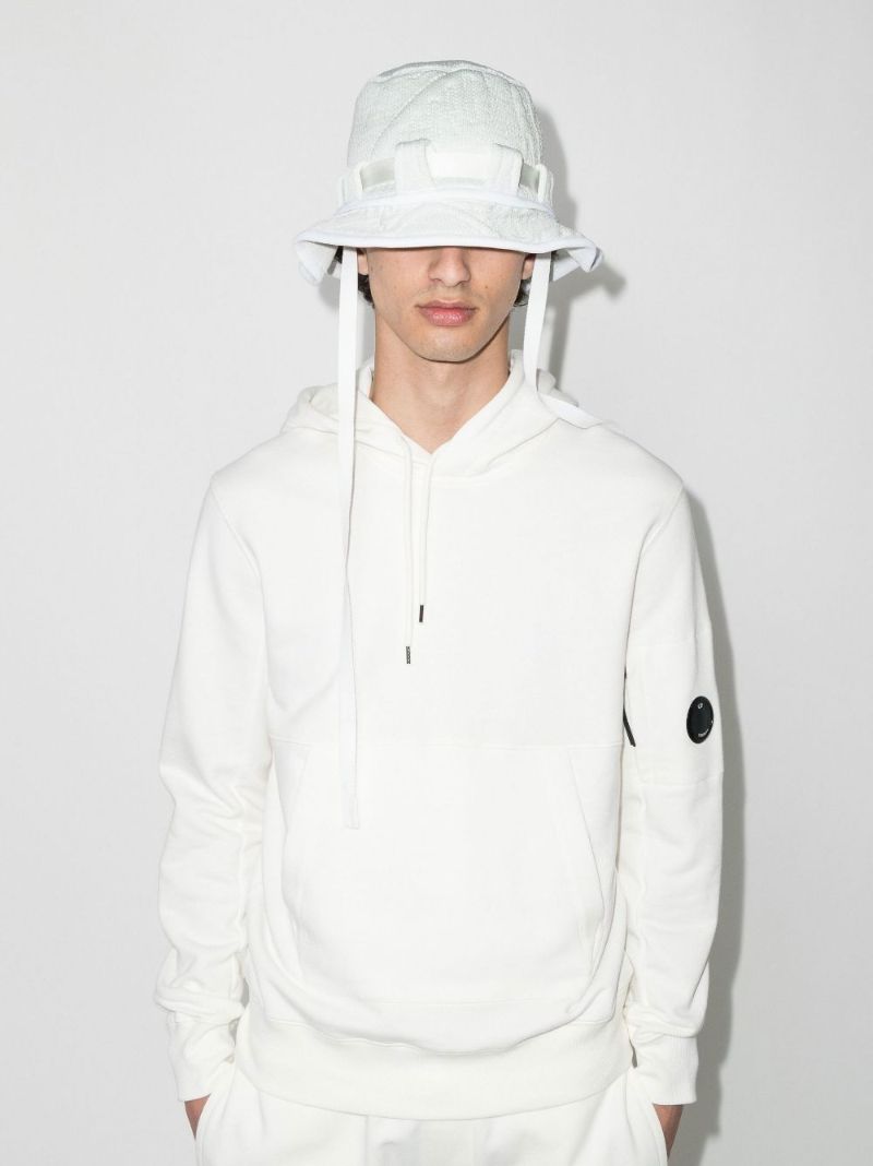 White Lens Cotton Hoodie