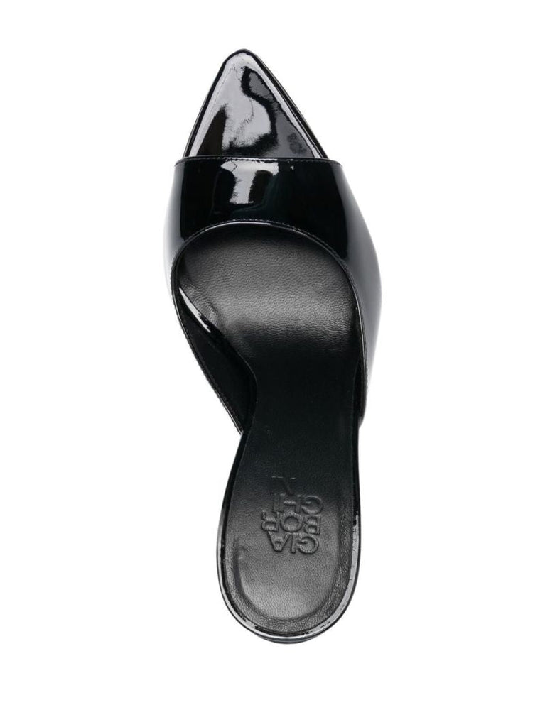 X Pernille Teisbaek Black Perni 90 Leather Mules