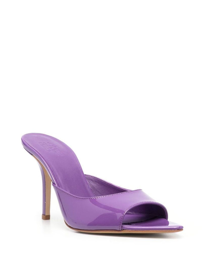 Purple Perni 85 Patent Leather Mules