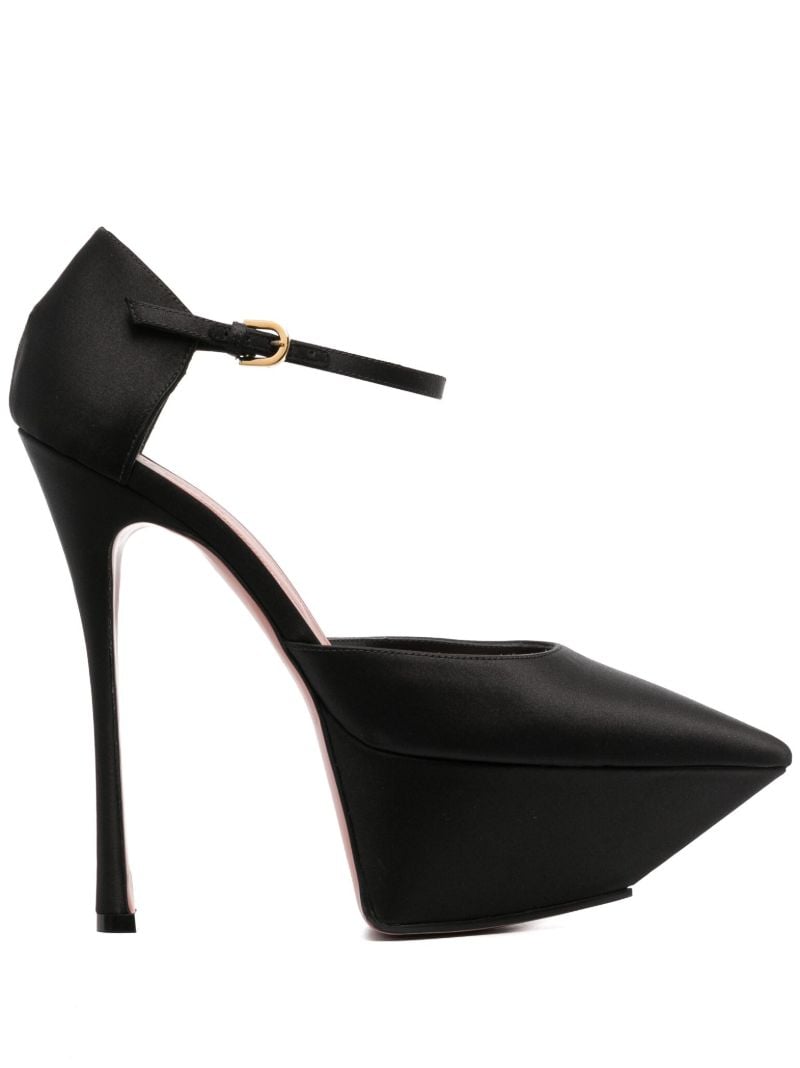 Black Angelica 150 Platform Pumps
