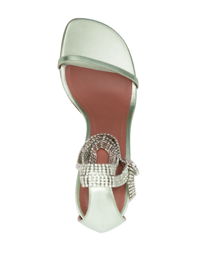 Green Giorgia 95 Crystal Sandals