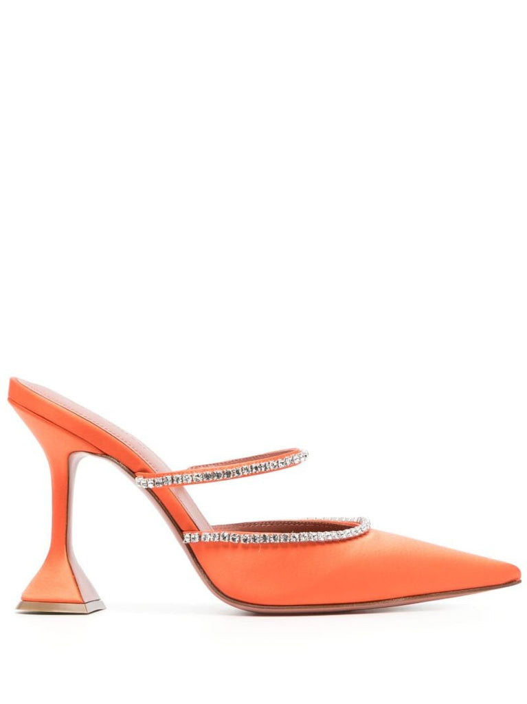 Orange Gilda 95 Crystal Mules