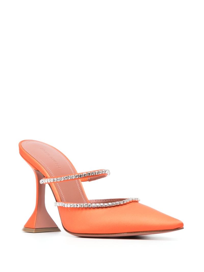 Orange Gilda 95 Crystal Mules