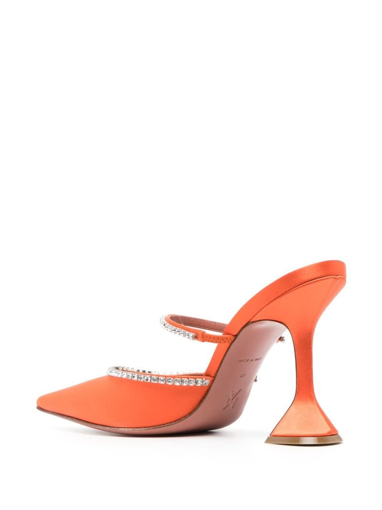 Orange Gilda 95 Crystal Mules