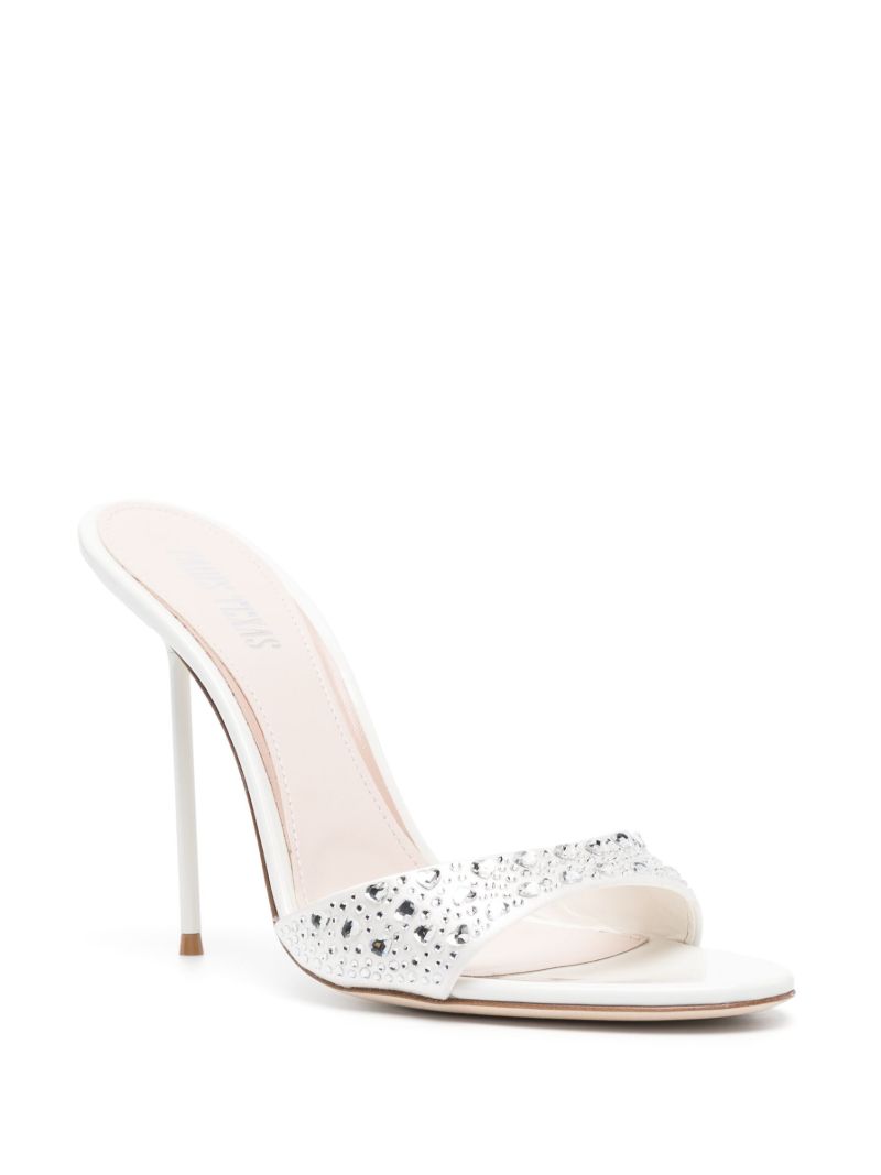 White Lidia 105 Crystal Mules