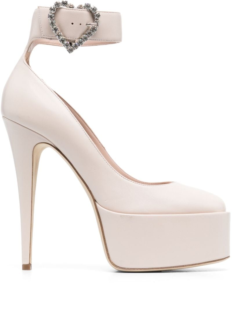 Pink Nancy Love 130 Leather Pumps