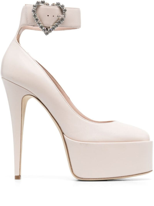 Pink Nancy Love 130 Leather Pumps