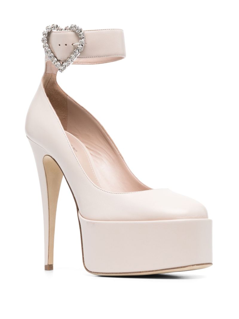 Pink Nancy Love 130 Leather Pumps