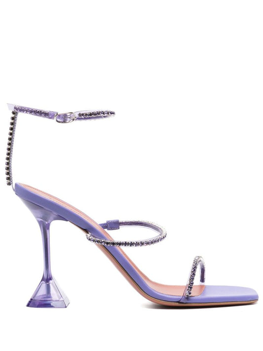 Purple Gilda 95 Crystal Sandals
