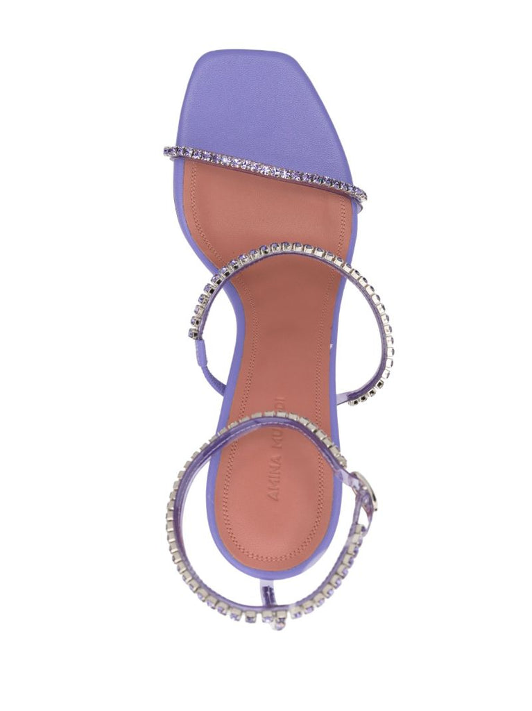 Purple Gilda 95 Crystal Sandals