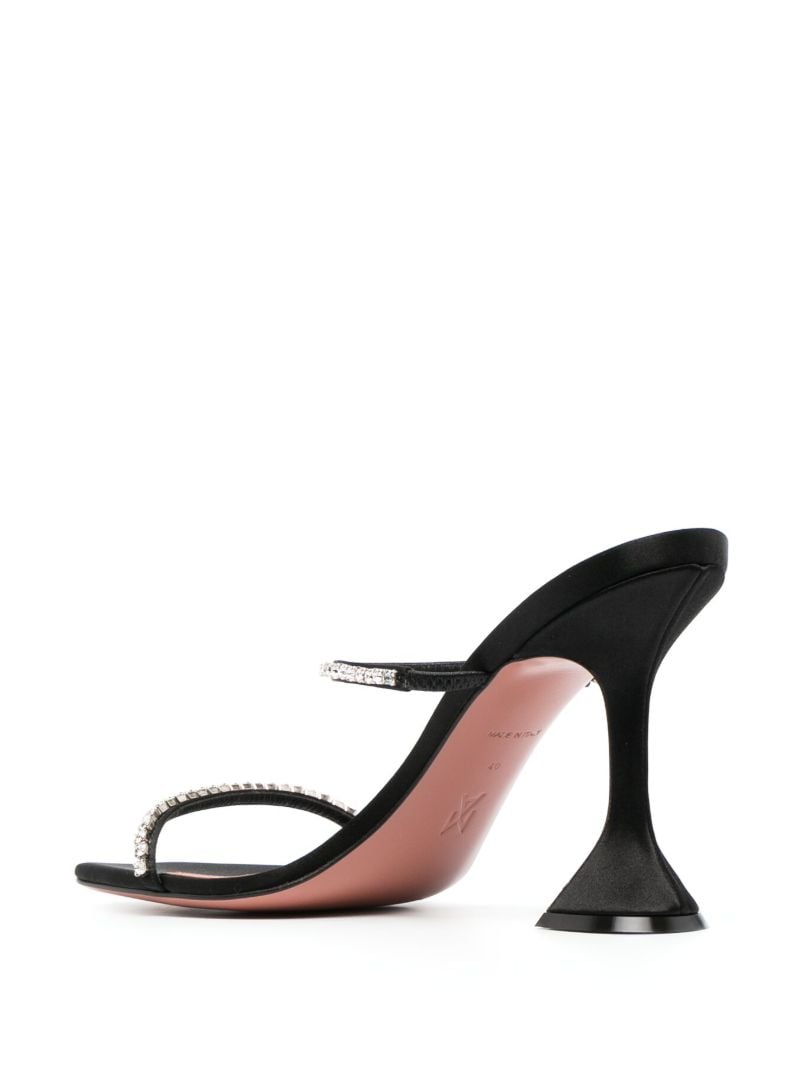 Black Gilda 95 Crystal Sandals