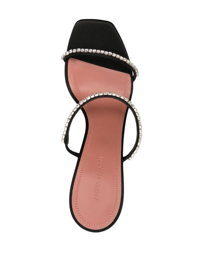 Black Gilda 95 Crystal Sandals