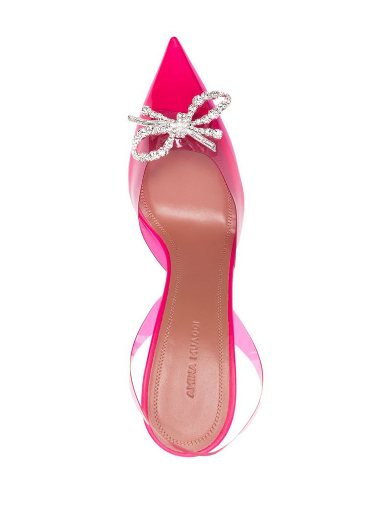 Pink Rosie 95 Crystal Slingback Pumps