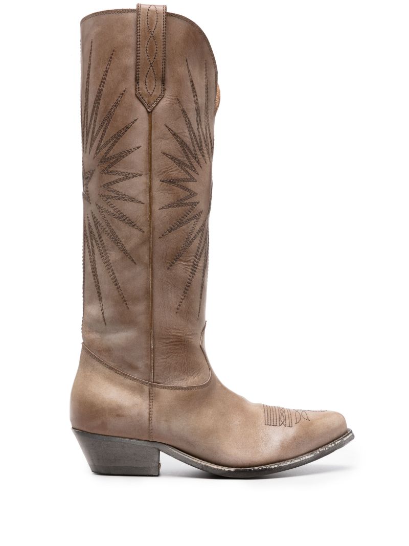 Brown Wish Star Xx Leather Boots