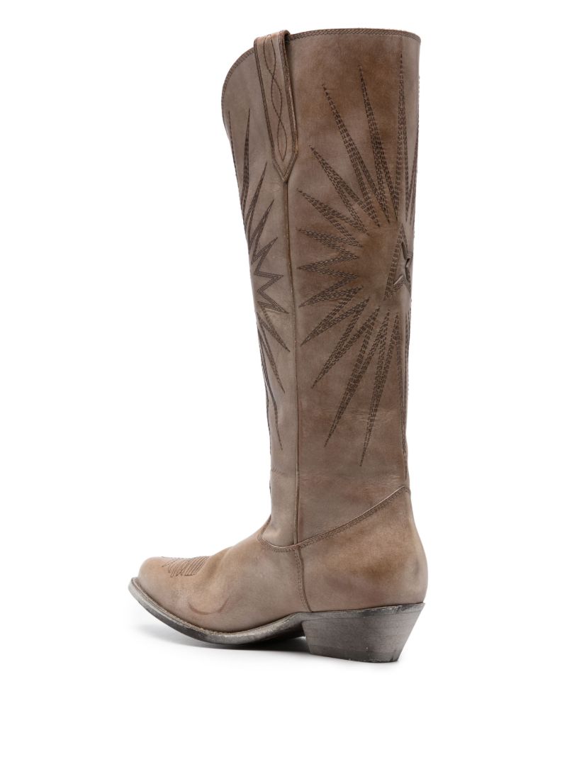 Brown Wish Star Xx Leather Boots