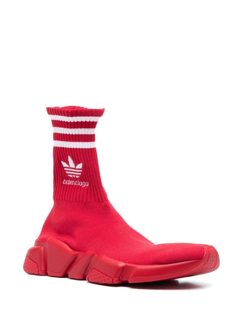 X Adidas Red Speed Pull-on Sneakers