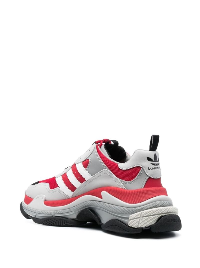 X Adidas Red Triple S Sneakers