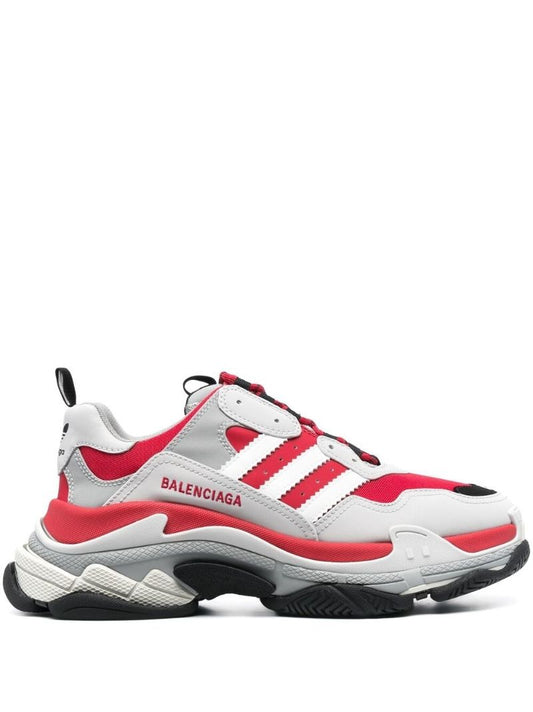 X Adidas Red Triple S Sneakers